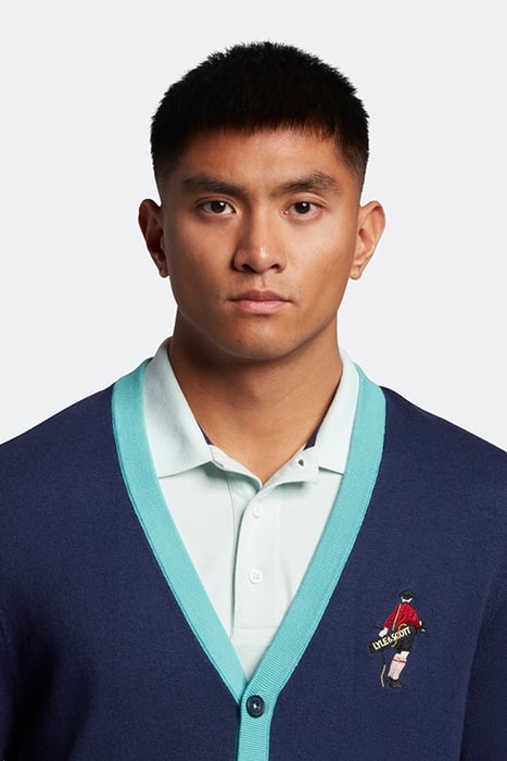 GOLF PLAYER KNITTED CARDIGAN Z05 NAVY 4