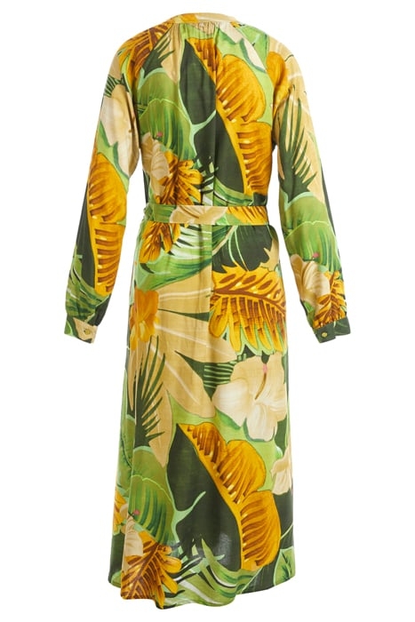 GREEN MIDI BLOUSE DRESS 5