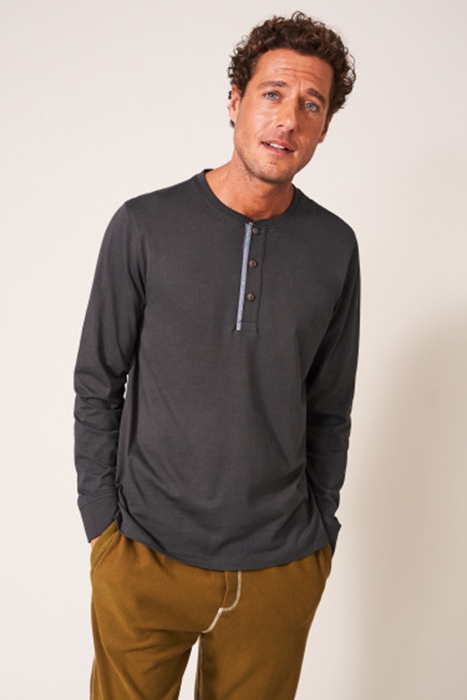 NEWHALL MERCERISED HENLEY WASHED BLACK 2