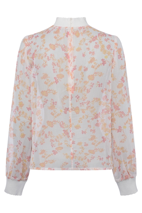 DIANA CRINKLE LONG SLEEVE TOP WHITE 4