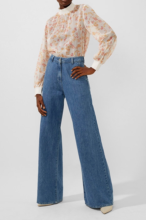 DIANA CRINKLE LONG SLEEVE TOP WHITE 2