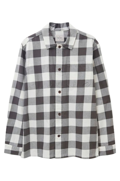 BUFFALO TWILL CHECK SHIRT LGT NAT 1