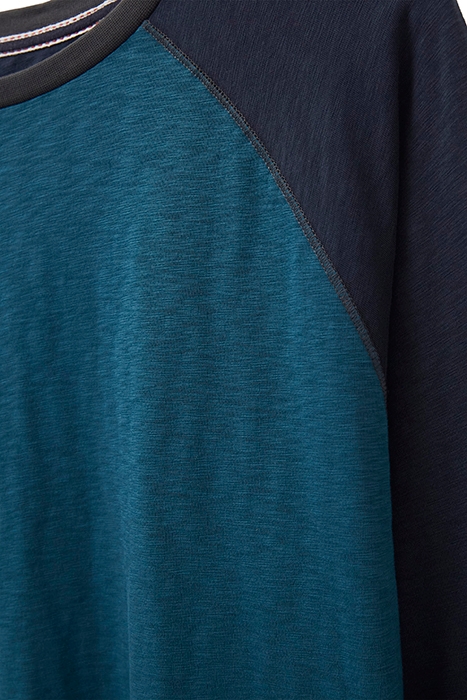 ROBBIE RAGLAN T-SHIRT MID TEAL 3
