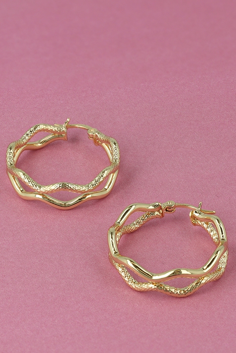 OTAZU DIVINE HOOPS GOLD SMALL GOLD 4