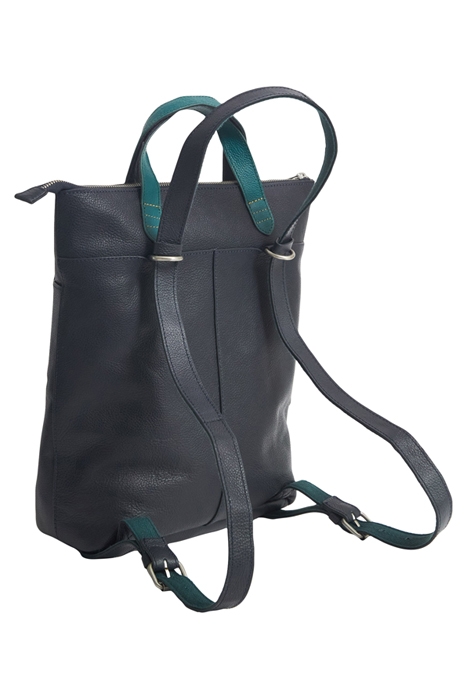 FLOSSY LEATHER CONVERTIBLE BAG NAVY MULTI 2