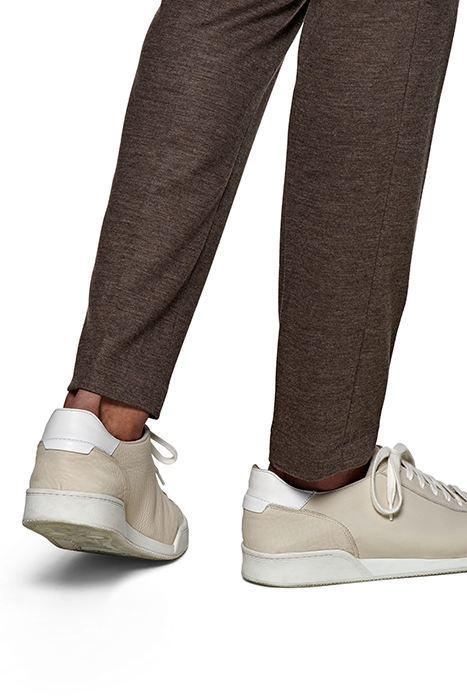 MID BROWN DRAWSTRING AMES TROUSERS 7