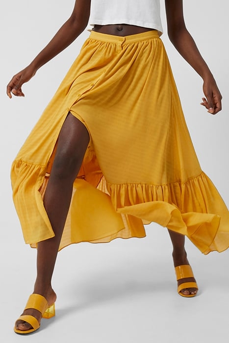 ANITTA CORA DRAP RUF HEM MI SK BRIGHT GOLD 1