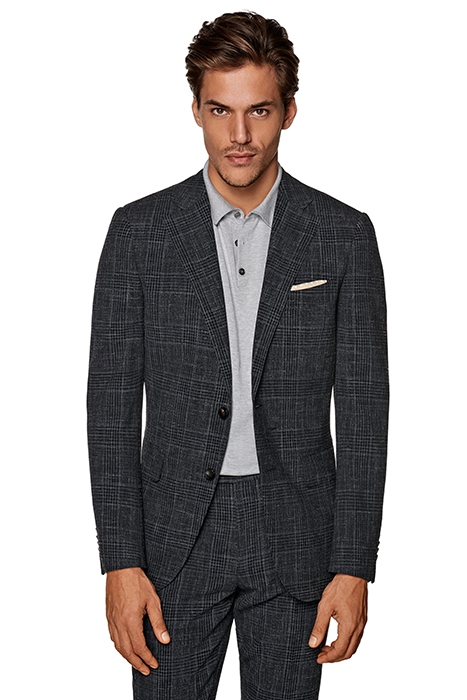 MID GREY CHECKED LAZIO SUIT 3