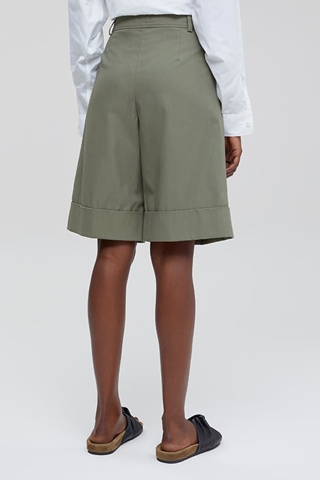 WOMEN SHORTS WITH TURN-UP DRIED BASIL 2