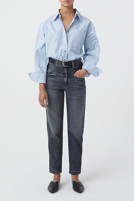 WOMEN PEDAL PUSHER JEANS DARK GREY 5