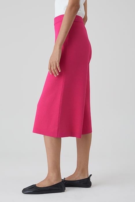 WOMEN KNITTED CULOTTE SHORTS RASPERRY PINK 3