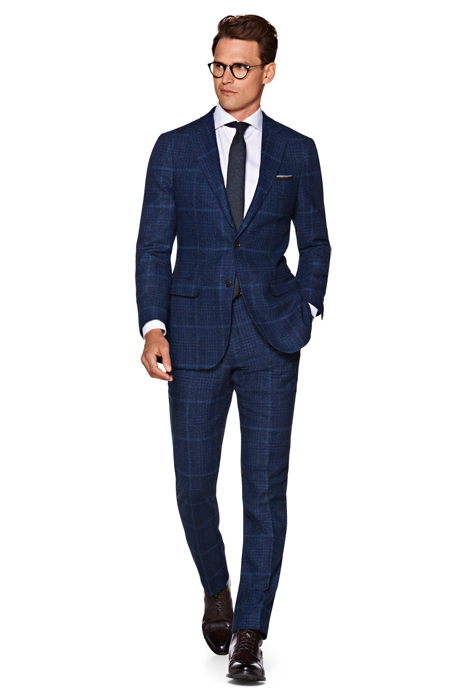 NAVY CHECKED SIENNA SUIT 1