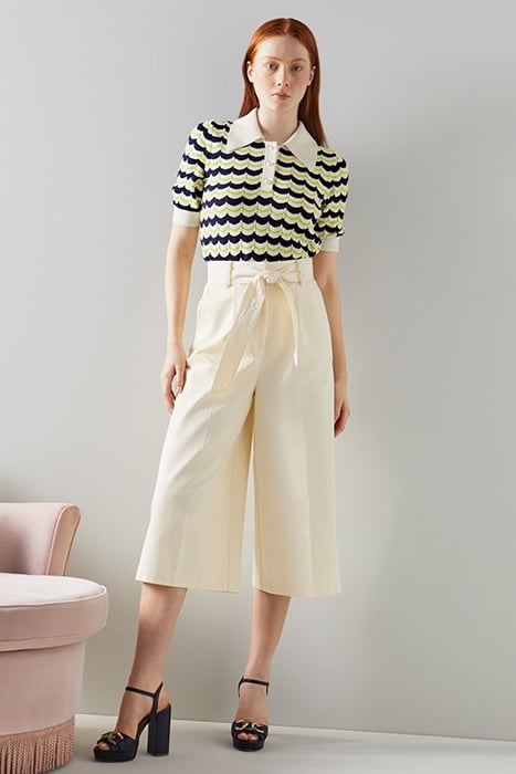 LENA WIDE-LEG & FLARED JEANS CREAM 1