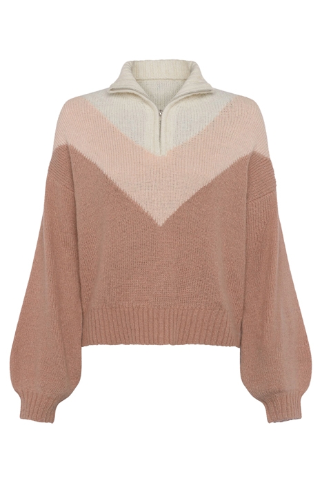 NATALYA KNITWEAR BLUSHED PEACH/ALMOND NUDE/WINTER WHITE 3