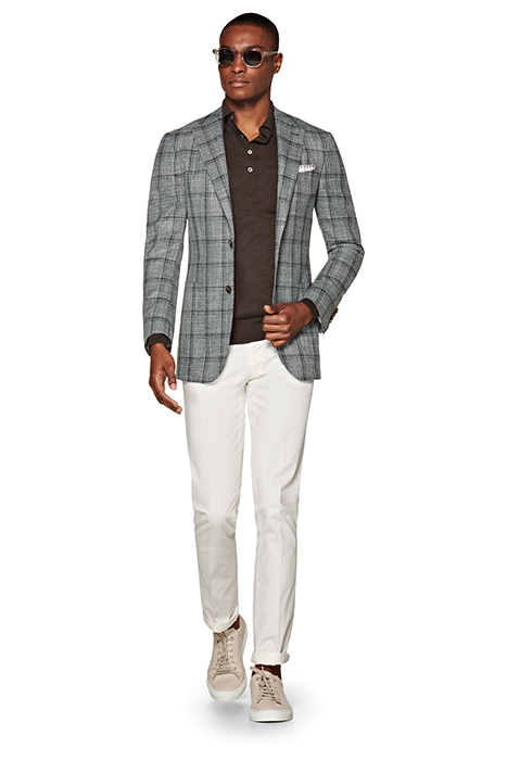 GREEN CHECKED HAVANA BLAZER 2