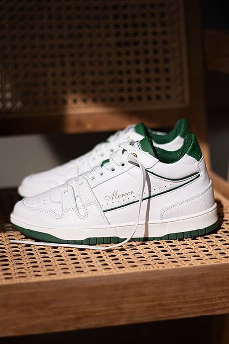 THE BROOKLYN LOW - NAPPA WHITE/GREEN 4
