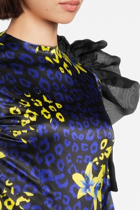 WOMEN‘S SIDE VOLANT OVERALL BLUE LILLY PRINT 5