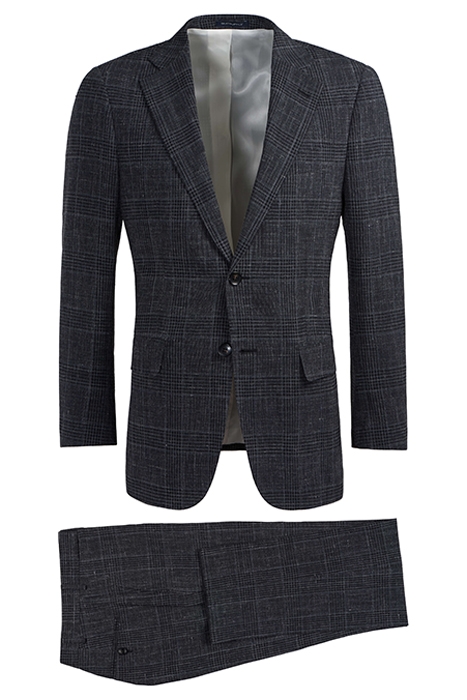 MID GREY CHECKED LAZIO SUIT 2
