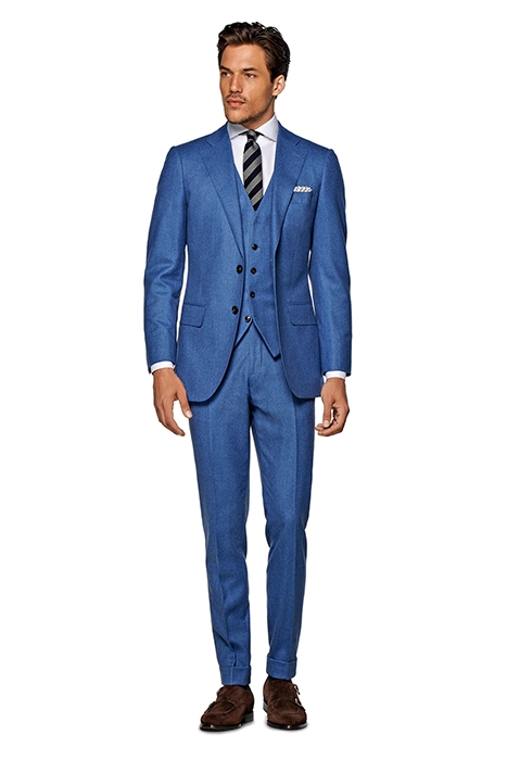 LIGHT BLUE THREE-PIECE LAZIO SUIT 1