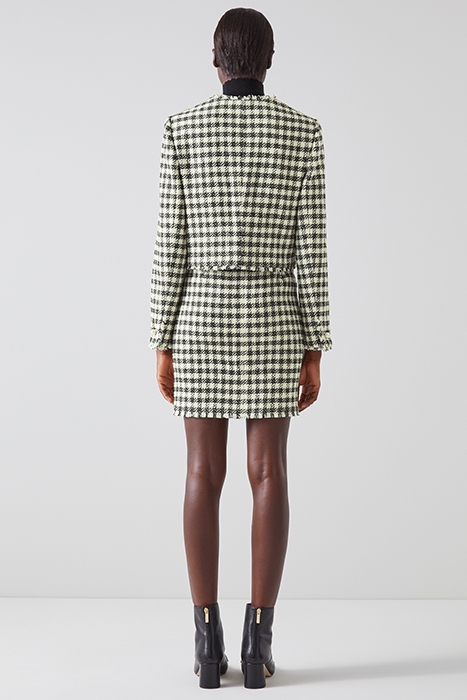 KEELER CROPPED JACKET BLACK/CREAM 3