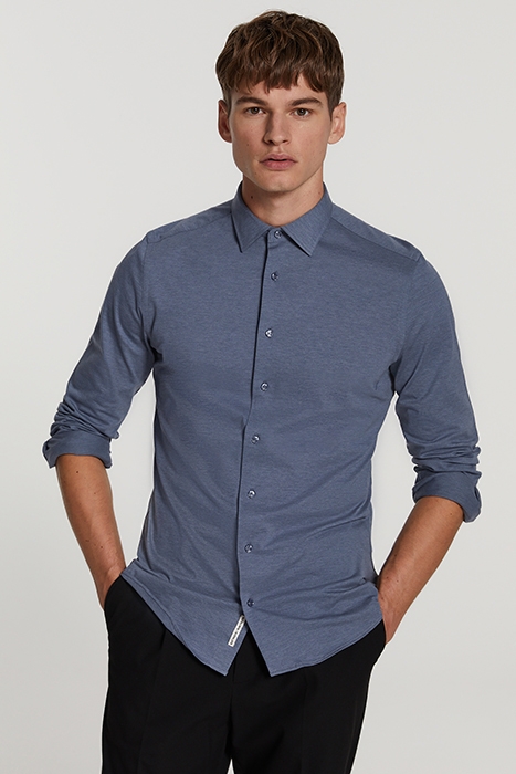 MEN PIQUE SHIRT PABLO DENIM GREY 2