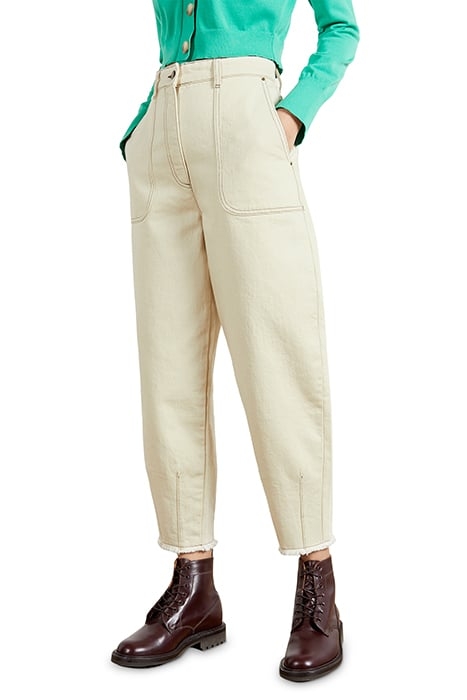 LNDSEND BALLON LEG JEAN ECRU 1