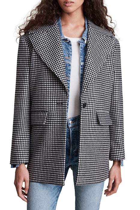 JOCIE COAT BLACK/WHITE 1