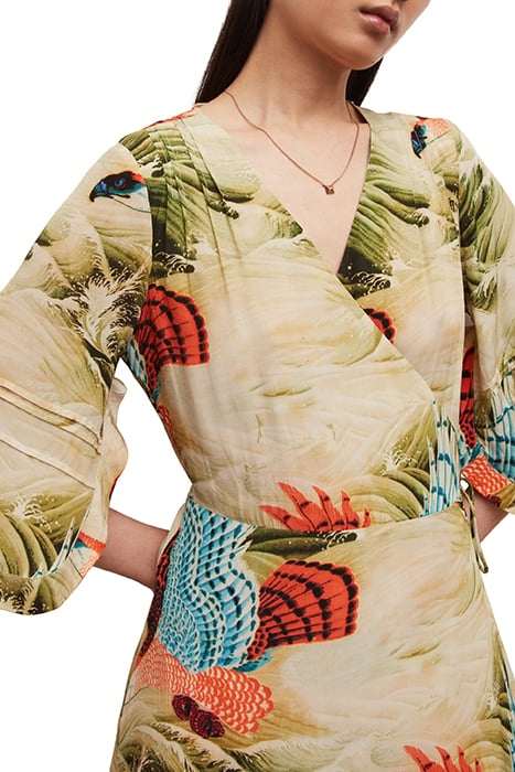 DELANA SWOOP DRESS OLIVE GREEN 5