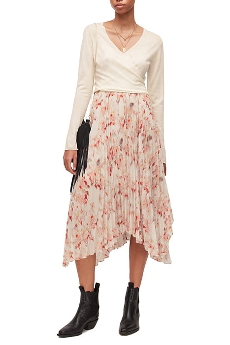 ZELMA MOMO DRESS CHALK WHITE/PINK 3