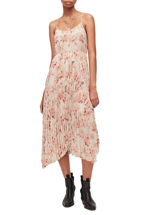 ZELMA MOMO DRESS CHALK WHITE/PINK 1