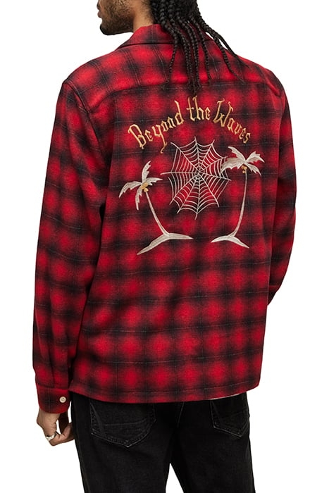 BEYOND LS SHIRT SOUR BERRY RED 2