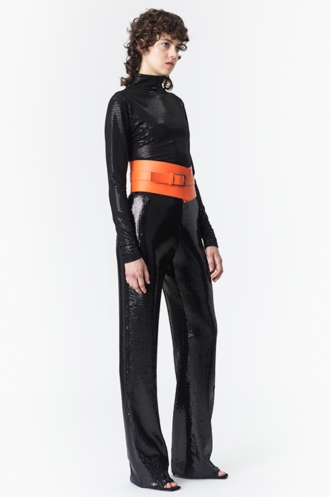 SEQUIN PANTS BLACK 5