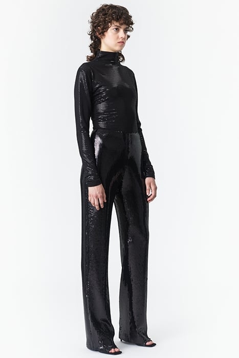 SEQUIN PANTS BLACK 3
