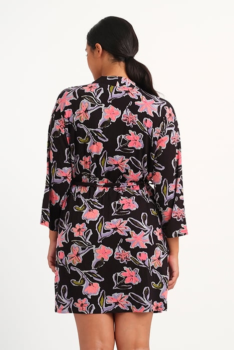 LW OVER KIMONO JULIA PAINTED FLOWER ACID FLOWERS 3