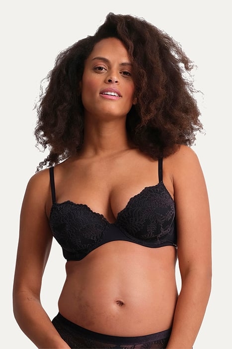 CO BRA TSHIRT DONNA VELVET LACE BLACK 2