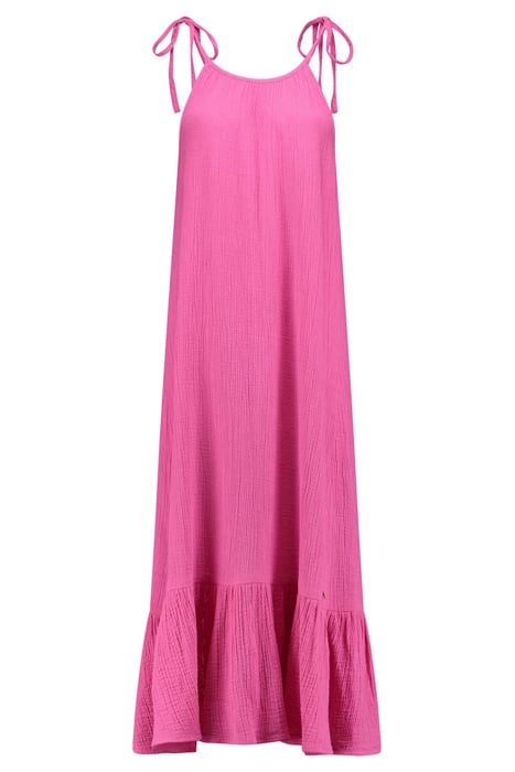 ANTIBES DRESS MOUSSELINE WAFFLE AZALEA PINK 5