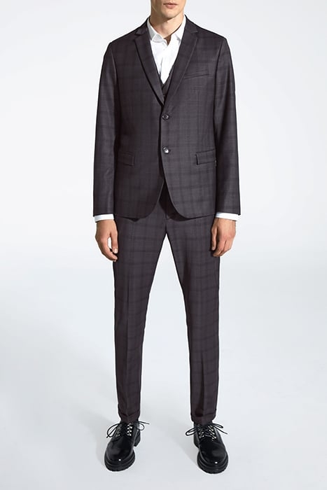 INDIGO CHECKED TRAVEL SUIT SUIT TROUSERS 3