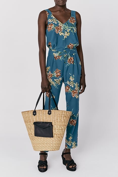 FLOWER BOUQUET PRINT LONG JUMPSUIT 2