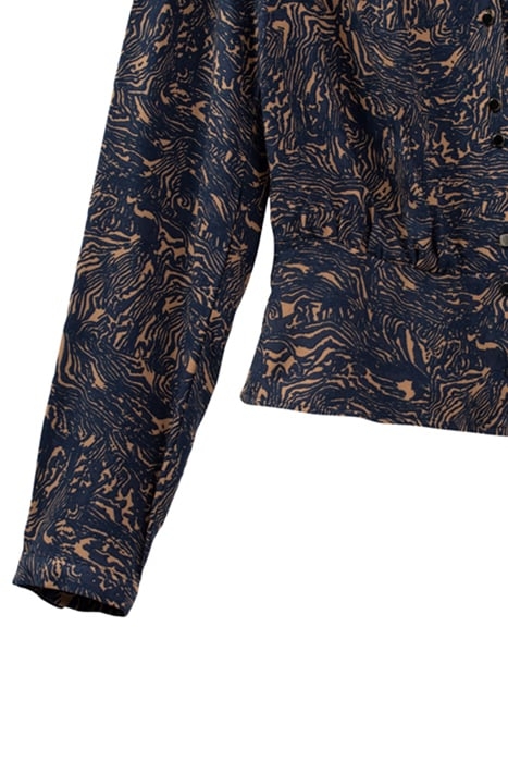 BLOUSE WITH PRETTY PRINTED RUFFLE NECKLINE 6