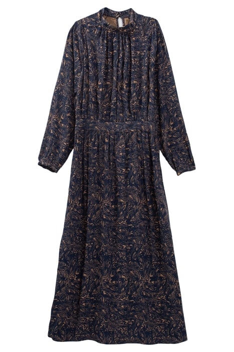 LONG DRESS WITH HIGH NECK AND PRETTY PRINT 1