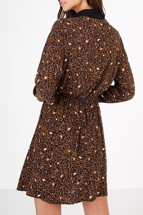 CARAMEL ARTY CAMOUFLAGE PRINT DRESS 3