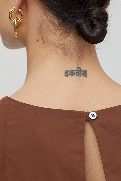 CLOSED WOMEN SHORT GODET DRESS DRESSES BRAZIL NUT 5