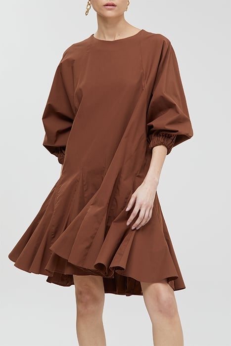 CLOSED WOMEN SHORT GODET DRESS DRESSES BRAZIL NUT 1