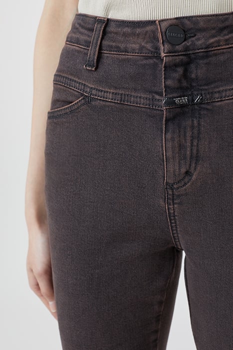 CLOSED WOMEN SKINNY PUSHER JEANS BURGUNDY 6