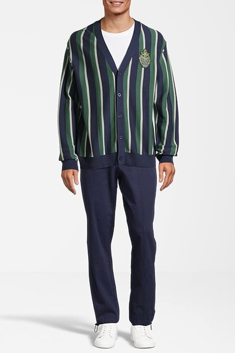 TRABITZ KNITTED CARDIGAN MEDIEVAL BLUE KNITTED STRIPES 4