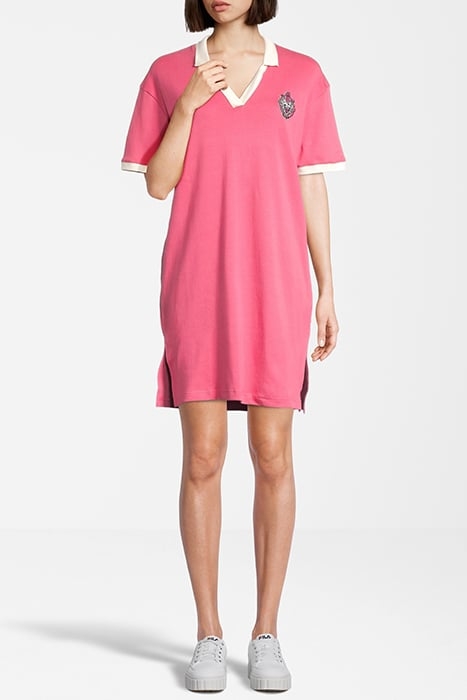 TREBEN POLO DRESS CARMINE 4