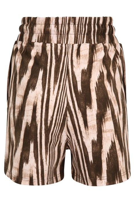 COLLIOURE AOP HIGH WAIST SHORTS BROWN ABSTRACT ETNO AOP 2