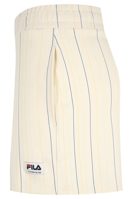 TEBRA HIGH WAIST SHORTS ANTIQUE WHITE/MULTICOLOR IRREGULAR S 3