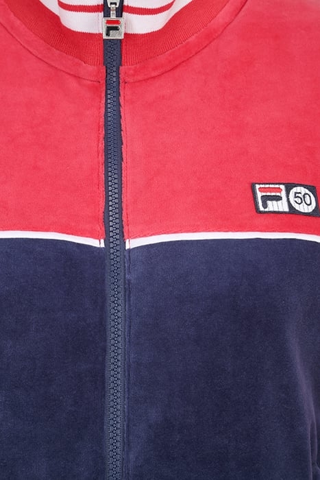 ZABIZ TRACK JACKET TRUE RED-MEDIEVAL BLUE 5