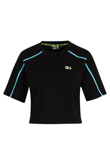 C61 OVERSIZED CROPPED TEE BLACK 1